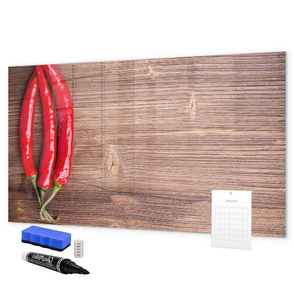 Magnetic dry erase board A practical board for notes and photos