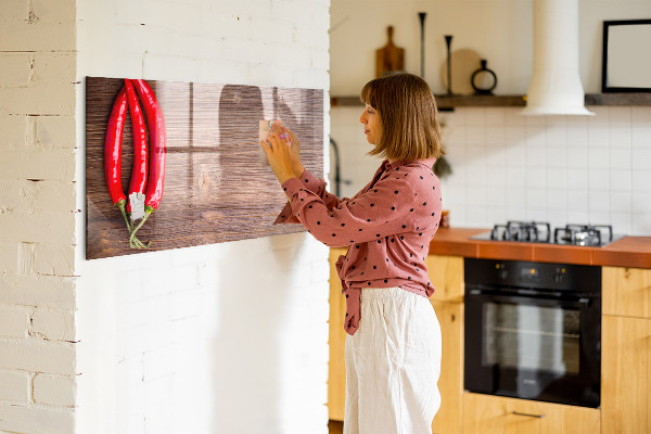 Magnetic dry erase board A practical board for notes and photos