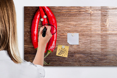 Magnetic dry erase board A practical board for notes and photos