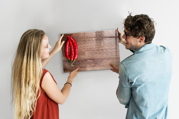 Magnetic dry erase board A practical board for notes and photos