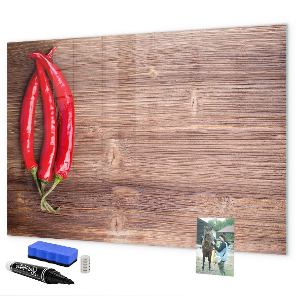 Magnetic dry erase board A practical board for notes and photos