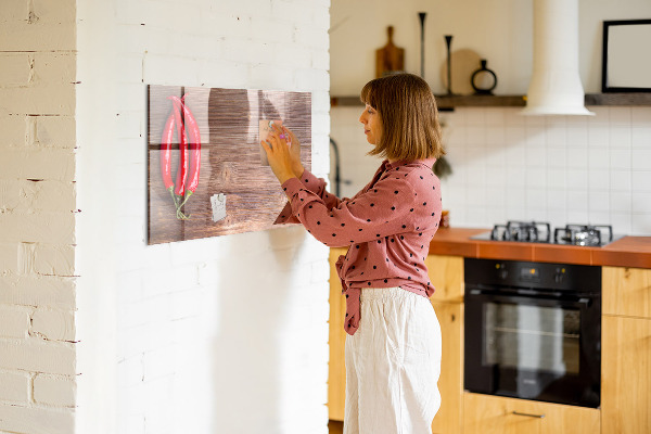 Magnetic dry erase board A practical board for notes and photos