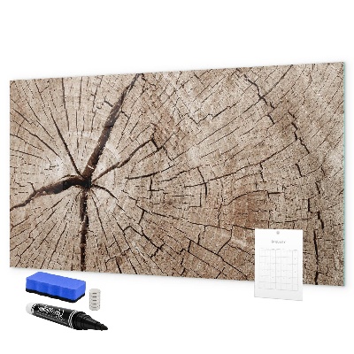 Dry erase board magnetic Natural design with space for photos