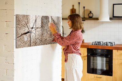 Dry erase board magnetic Natural design with space for photos