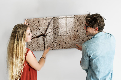 Dry erase board magnetic Natural design with space for photos