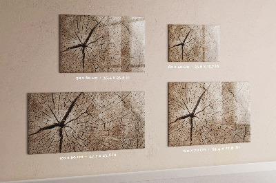 Dry erase board magnetic Natural design with space for photos
