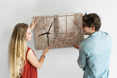 Dry erase board magnetic Natural design with space for photos