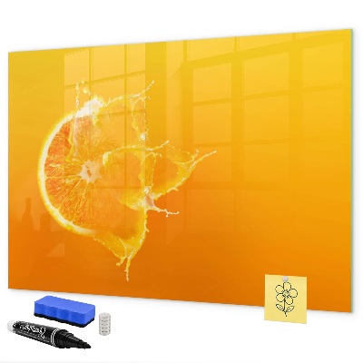 Magnetic dry erase board A colorful board for notes and photos
