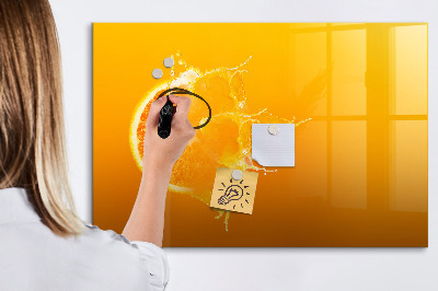 Magnetic dry erase board A colorful board for notes and photos