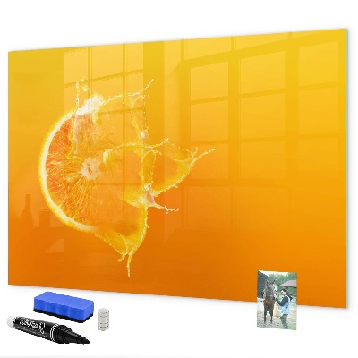 Magnetic dry erase board A colorful board for notes and photos