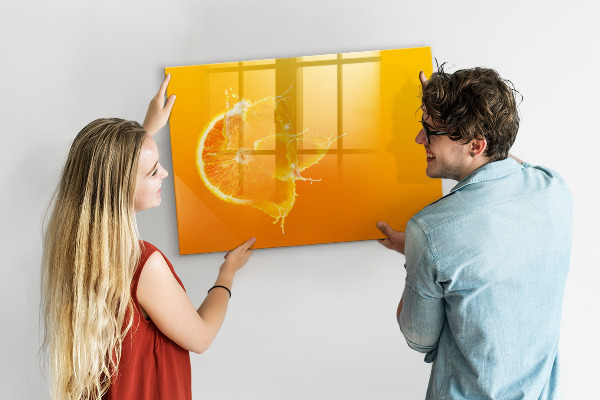 Magnetic dry erase board A colorful board for notes and photos