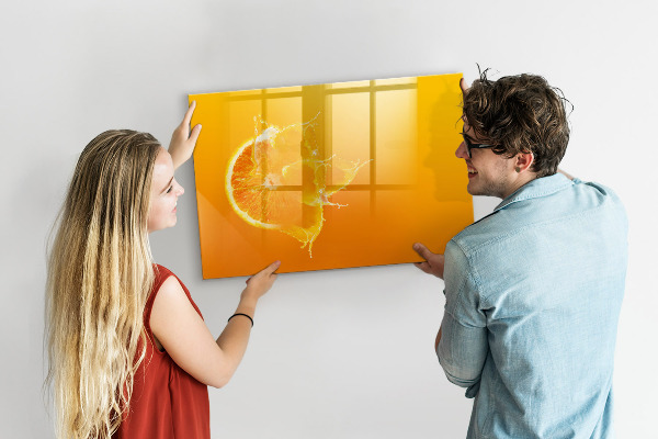Magnetic dry erase board A colorful board for notes and photos