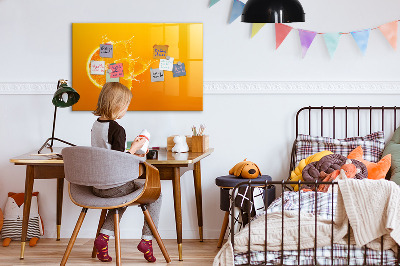 Magnetic dry erase board A colorful board for notes and photos