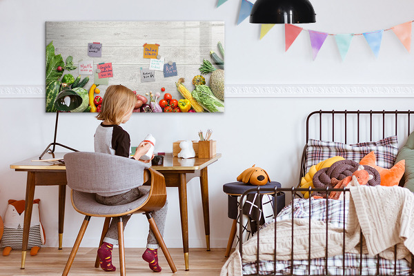 Magnetic dry erase board A creative space for memories and photos