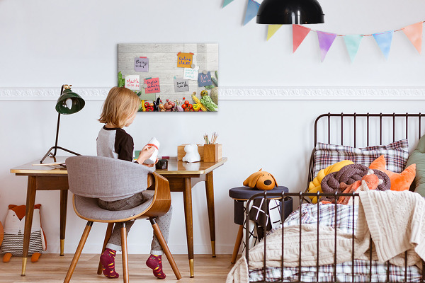 Magnetic dry erase board A creative space for memories and photos