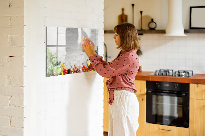 Magnetic dry erase board A creative space for memories and photos