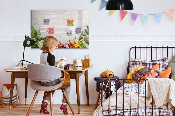 Magnetic dry erase board A creative space for memories and photos