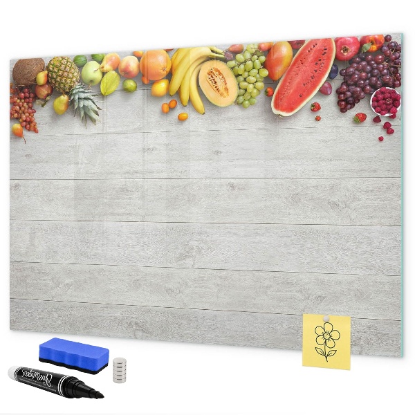 Magnetic dry erase board Colorful photo presentation set