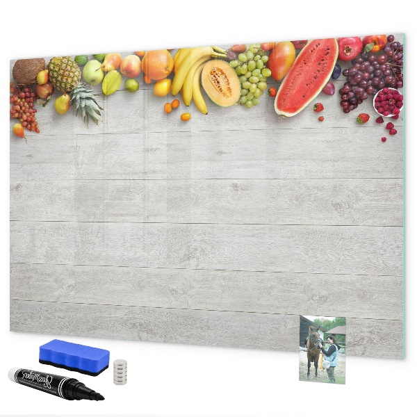 Magnetic dry erase board Colorful photo presentation set