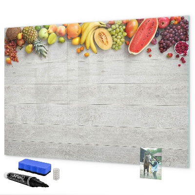 Magnetic dry erase board Colorful photo presentation set