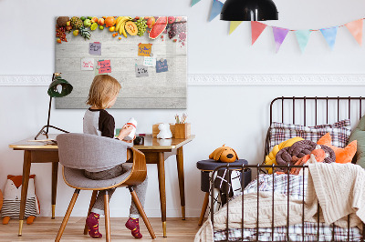 Magnetic dry erase board Colorful photo presentation set