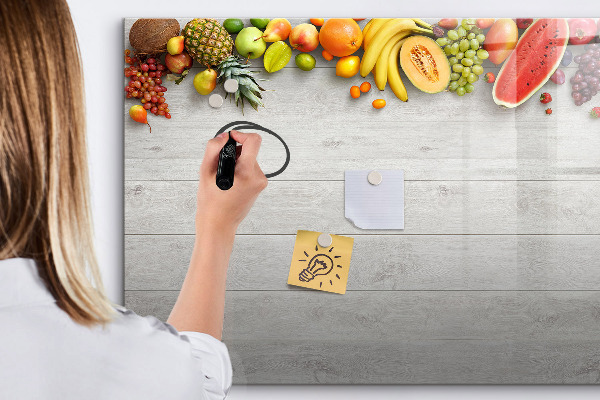 Magnetic dry erase board Colorful photo presentation set