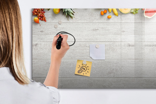 Magnetic dry erase board Colorful photo presentation set