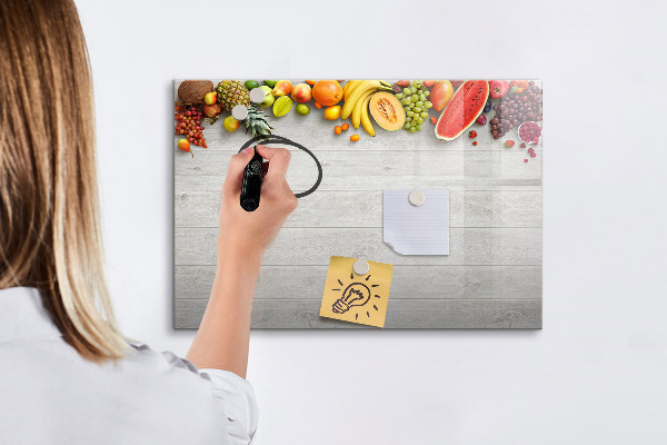 Magnetic dry erase board Colorful photo presentation set