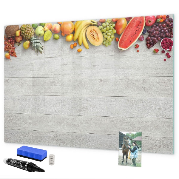 Magnetic dry erase board Colorful photo presentation set