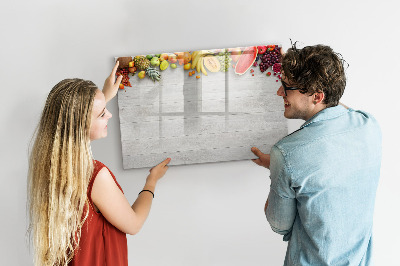 Magnetic dry erase board Colorful photo presentation set