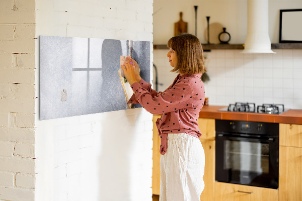 Magnetic dry erase board A creative place for memories and notes