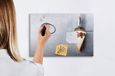 Magnetic dry erase board A creative place for memories and notes