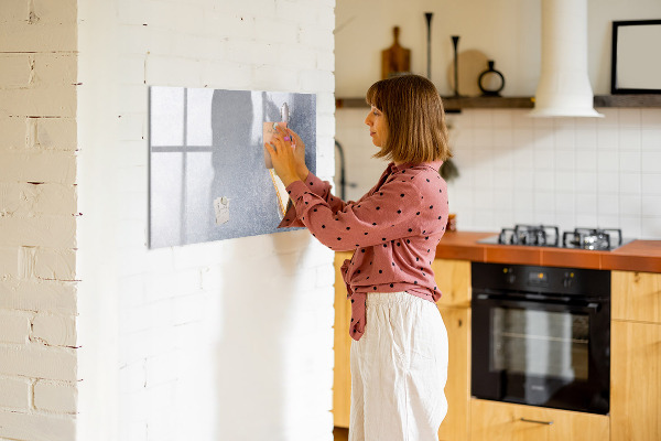 Magnetic dry erase board A creative place for memories and notes