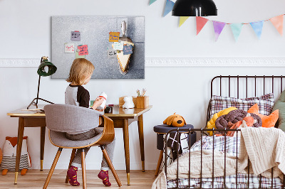 Magnetic dry erase board A creative place for memories and notes
