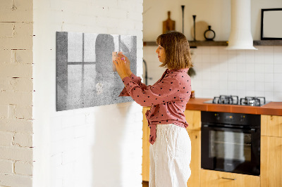 Magnetic dry erase board A modern board for hanging photos