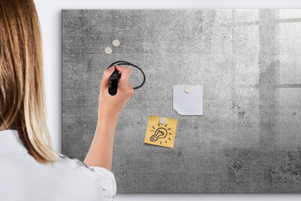 Magnetic dry erase board A modern board for hanging photos