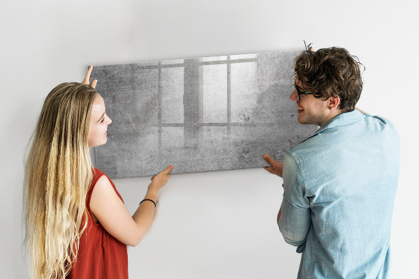 Magnetic dry erase board A modern board for hanging photos
