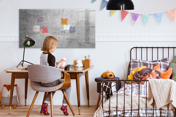 Magnetic dry erase board A modern board for hanging photos