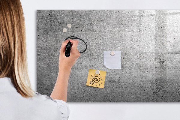 Magnetic dry erase board A modern board for hanging photos