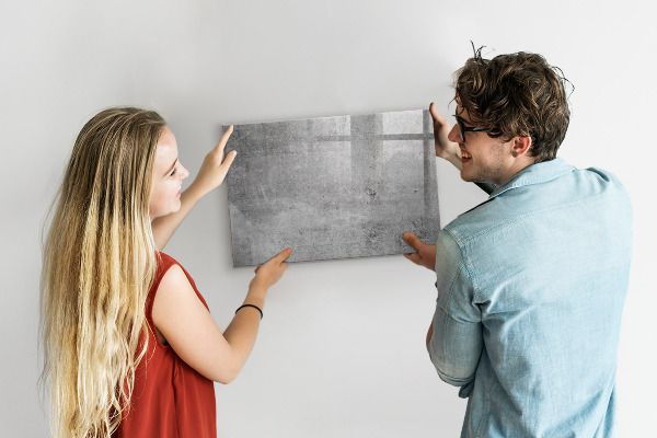 Magnetic dry erase board A modern board for hanging photos