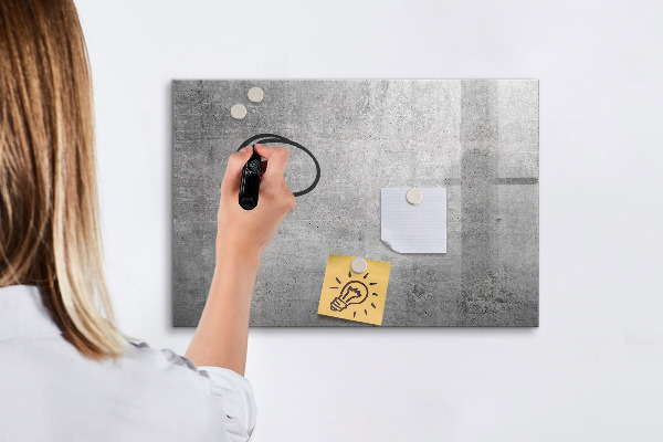 Magnetic dry erase board A modern board for hanging photos