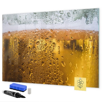 Dry erase board magnetic A cold beer with personal memories