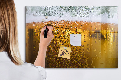Dry erase board magnetic A cold beer with personal memories