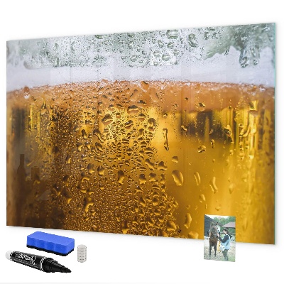 Dry erase board magnetic A cold beer with personal memories