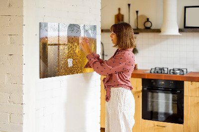 Dry erase board magnetic A cold beer with personal memories