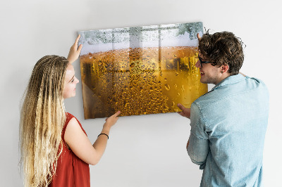 Dry erase board magnetic A cold beer with personal memories