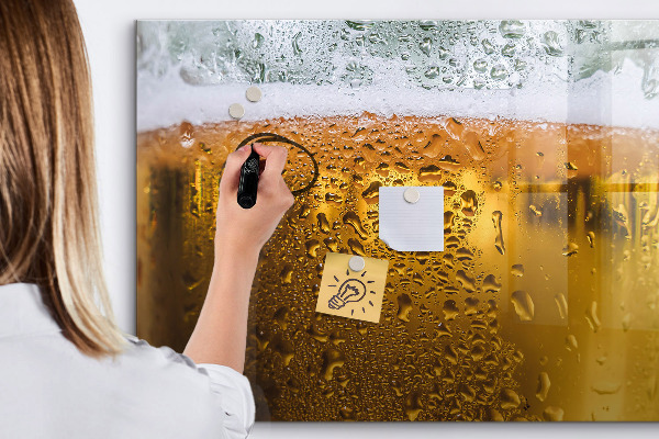 Dry erase board magnetic A cold beer with personal memories