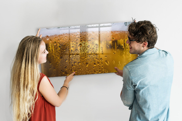 Dry erase board magnetic A cold beer with personal memories