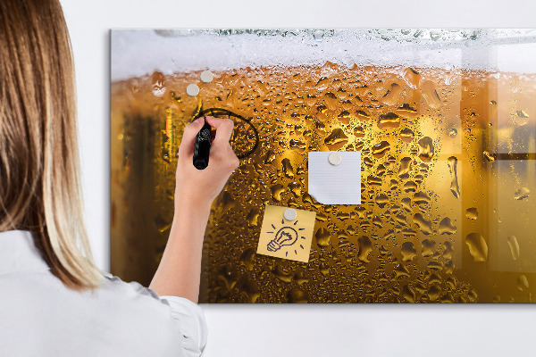 Dry erase board magnetic A cold beer with personal memories