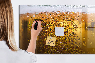 Dry erase board magnetic A cold beer with personal memories
